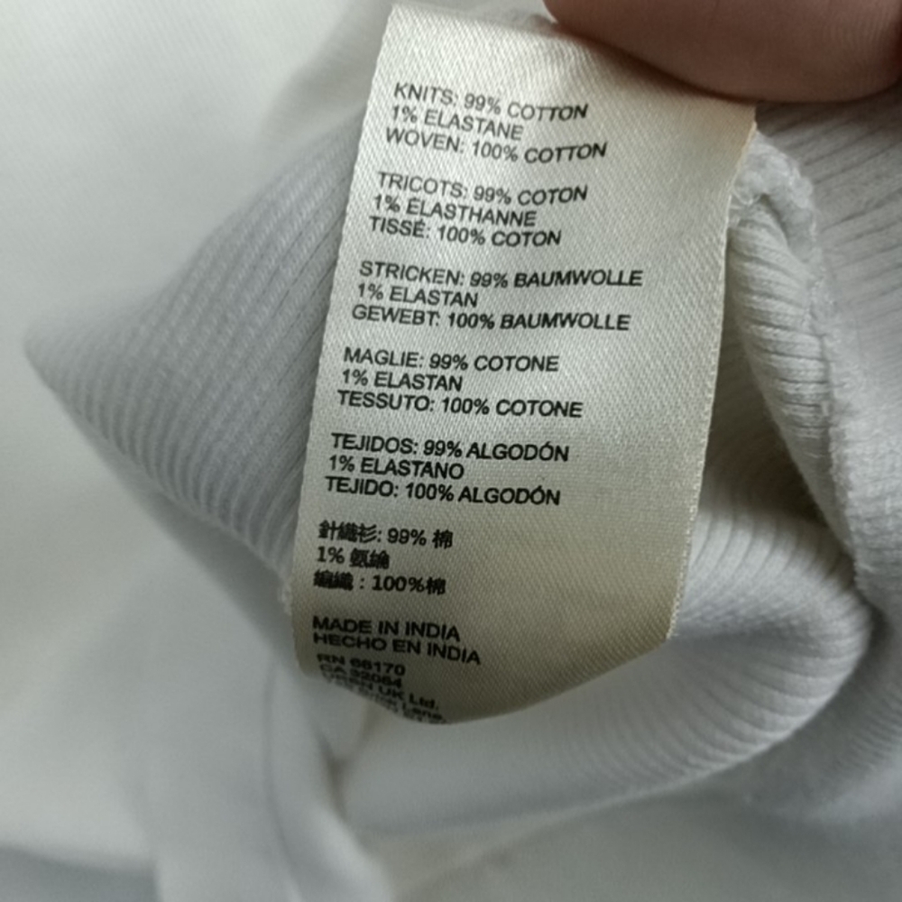 ❌SOLD❌️Maeve by Anthropologie White Flutter Sleeve Stretchy Rib Knit V-Neck Top - Picture 11 of 11